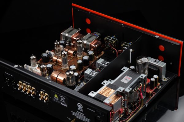 High end audio. Interior of SW1X Pre Amp III