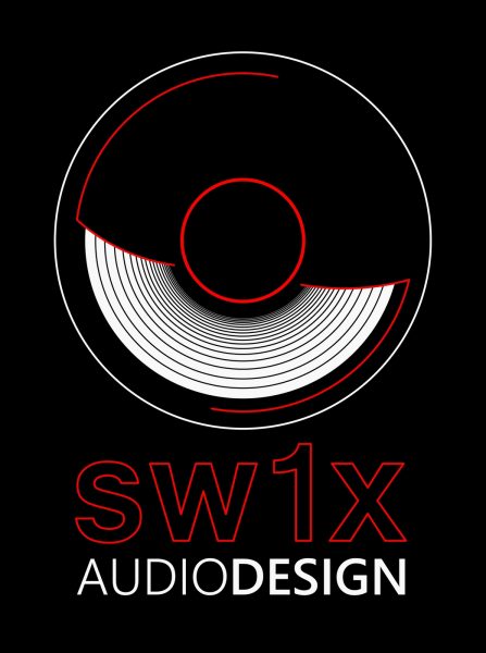 SW1X Audio Design Logo Rectangle Black